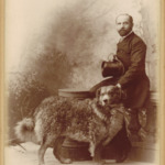 Onbekend, Johann Friedrich Henkenhaf met hond, 1886