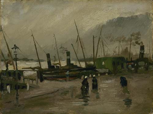 Vincent van Gogh, De Ruijterkade te Amsterdam, 1885, Van Gogh Museum