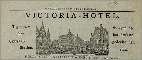 Onbekend, Reclame Victoria Hotel