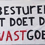 Spandoek Maagdenhuisbezetting 2015, 'Besturen doet de UvA VASTgoed'