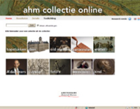 Collectie AHM online: persbericht