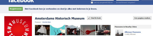 Facebookpagina Amsterdam Museum