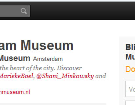 Twitterpagina Amsterdam Museum