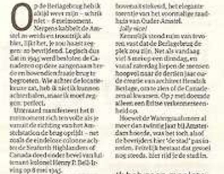 Het Parool 8 mei 2012