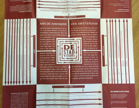 Achterkant 'De Stadviseurs' (Stadsconferentie op 29 januari 1994).