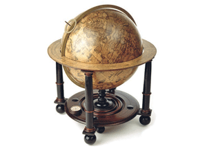 Aardglobe ca. 1645