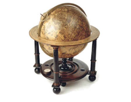 Aardglobe ca. 1645