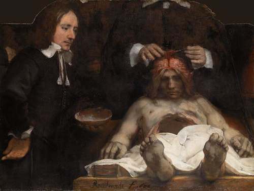 Anatomische les van Dr. Jan Deijman (fragment), 1656