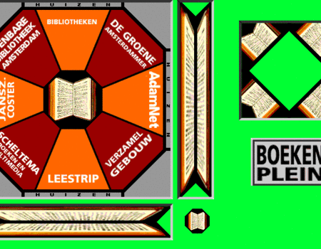 Bouwplaat van het Boekenplein uit 1996