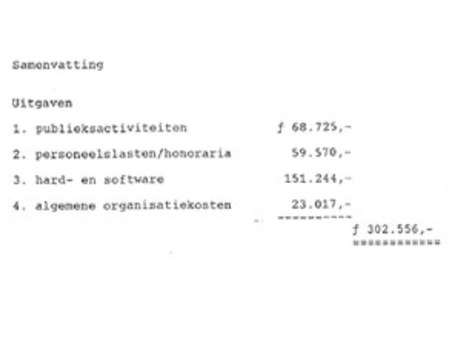 GEVONDEN: Financiële afrekening DDS 1993-1994