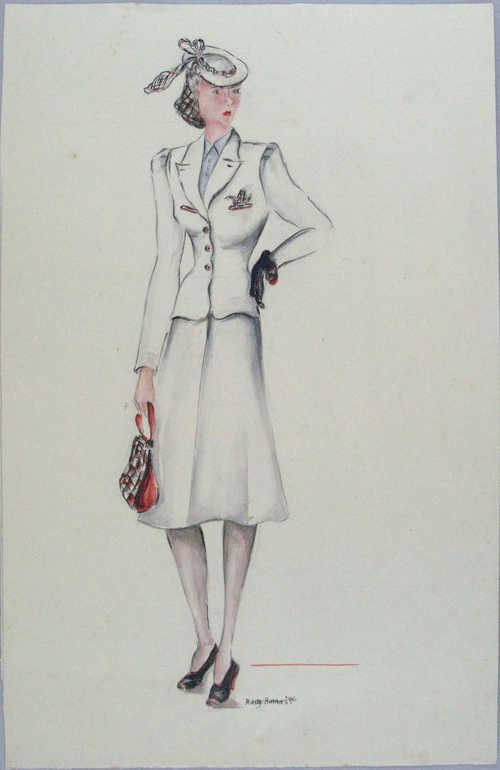 Hansje Hamers, aquarel, 1940