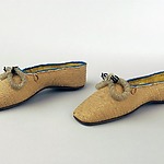 Schoenen van gevlochten stro 1840-1860