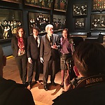 v.l.n.r. Martine Gosselink (hoofd afdeling geschiedenis Rijksmuseum), Paul Spies (directeur Amsterdam Museum), Eberhard van der Laan (burgemeester van Amsterdam), Cathelijne Broers (directeur Hermitage Amsterdam)