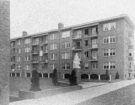 Beeldengroep  Drie Generaties  aan het Leeuwendalerspad, ca. 1950