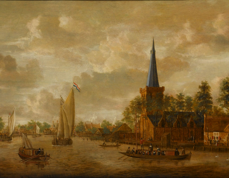 Ouderkerk aan de Amstel, toegeschreven aan Jacobus Storck, derde kwart 17de eeuw