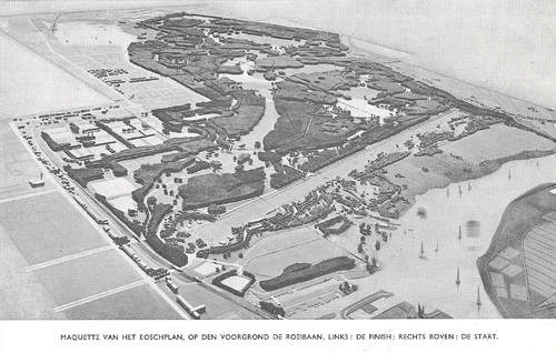 Foto van maquette Boschplan, uit: Het Boschplan van Amsterdam, ca. 1937