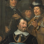 Govert Flinck, Schutters van de compagnie van kapitein Joan Huydecoper en luitenant Frans van Waveren, 1648 (detail)