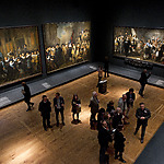 Deel grote zaal in  Hollanders van de Gouden Eeuw  bij perspresentatie op 25 november 2014. Foto Amsterdam Museum, Evert Elzinga.