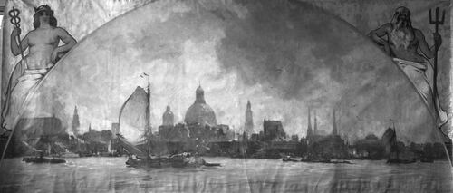 Gezicht op het IJ voor Amsterdam, 1913 Hobbe Smith (1862-1942)