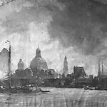 Gezicht op het IJ voor Amsterdam, 1913 Hobbe Smith (1862-1942)