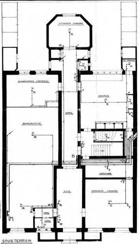 Afb. 3. Plattegrond 15-2-1933 Elektrotechnisch Bureau van J.J. van Soest – vooral een toelichting op de nieuw aangelegde elektrische bekabeling