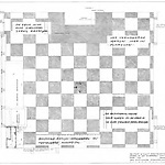 Afb. 37 plattegrond keuken, B. van Kasteel. Hierin zijn elementen van de bestaande situatie (deuren, schouw) gecombineerd met ontwerpplannen voor de verbouwing (vloertegels, aanrecht, deuren, schouw)