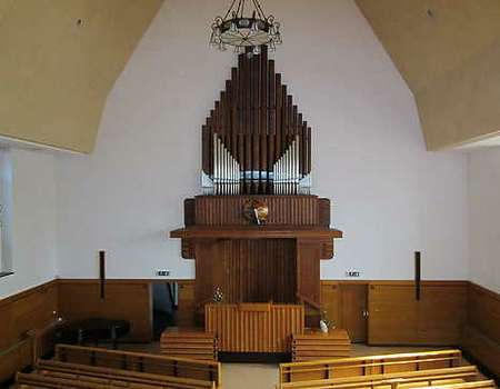 Interieur Kerk van het Apostolisch Genootschap.