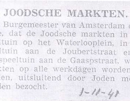 Bezoek aan de joodse markt