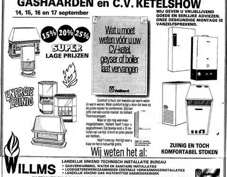 Advertentie van de firma Willms