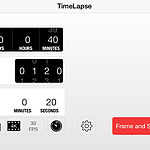 Voorbeeld van een timelapse app in de Appstore