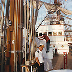 Piet van Roemburg, foto gemaakt tijdens Sail 1990