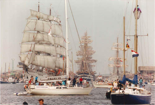 Piet van Roemburg, foto gemaakt tijdens Sail 1990