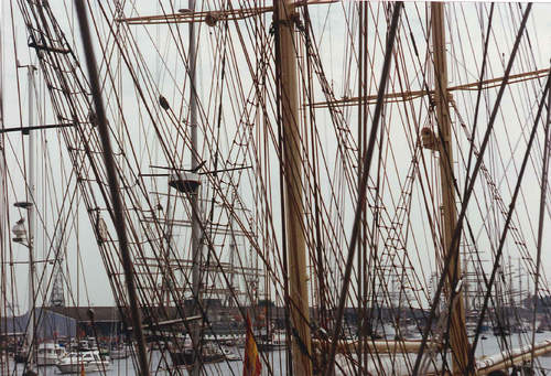 Piet van Roemburg, foto gemaakt tijdens Sail 1990