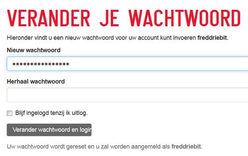 Afbeelding 1: verander je wachtwoord