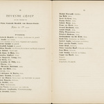 Pagina uit de officiële feestgids Prinsessedag 1888. Rembrandt ontbreekt tussen de schilders. Stadsarchief Amsterdam, Archief  van de Vereeniging tot Veredeling van het Volksvermaak