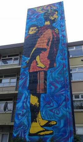 Stinkfish (Colombia) at SAMA "Reflections". Foto: Anna Stolyarova, http://streetartmuseumamsterdam.com