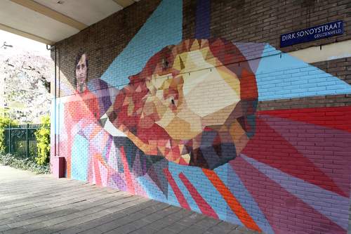 Uriginal (Spain) at SAMA "Gogh-van-Cruijf". Foto: Anna Stolyarova, http://streetartmuseumamsterdam.com