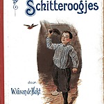 Voorkant boek ‘Om twee schitteroogjes’, 4e druk, 1923; auteur: W.G. van de Hulst, illustraties Otto Geerling en Frans van Noorden; uitgever G.F. Callenbach, Nijkerk. Herkomst afbeelding: Collectie Nel Klaversma