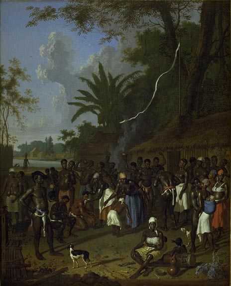 Dirk Valkenburg, Slavenfeest, 1706-08. Statens Museum Kopenhagen 