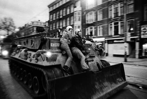 Krakers Vondelstraat, fotografie: Maurice Boyer 1980