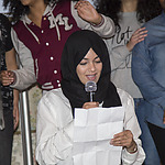 Dag van de Tolerantie 2016. Met leerlingen van Montessori College Oost, Poort - Baken en het Calandlyceum. Foto: Caro Bonink. 