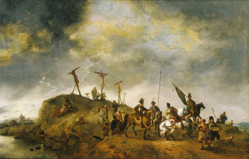 Philips Wouwerman, Calvarieberg, 1651. Particuliere collectie