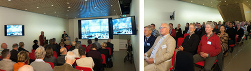 Aanbieding 'Schaatsboek'in het Auditorium van het Amsterdam Museum, 2014