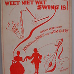 Bladmuziek 'Meneer Dinges weet niet wat Swing is', Johnny and Jones, Amsterdam Museum