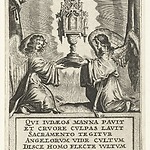 Twee engelen met de monstrans met het heilig Sacrament, Boëtius Adamsz. Bolswert, 1590 – 1633, Collectie Rijksmuseum