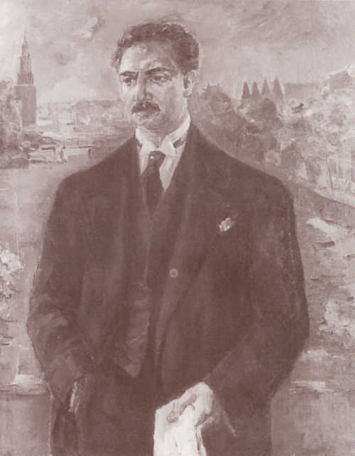 Meijer Bleekrode, Geschilderd portret van Emanuel Boekman, ca. 1938. Uit: Salvador Bloemgarten en Jaap van Velzen, Joods Amsterdam in een bewogen tijd 1890-1940 (Zwolle 1997) blz. 127 