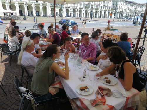 International lunch in Turino