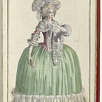 Modeprent uit de collectie van het Rijksmuseum (BI-1959-529-44). Cabinet des Modes ou les Modes Nouvelles, 1 Septembre 1786, pl. III. Link: https://www.rijksmuseum.nl/nl/collectie/BI-1959-529-44.