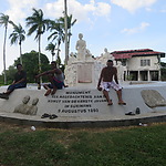 Monument voor de Javaanse immigratie. foto Annemarie de Wildt