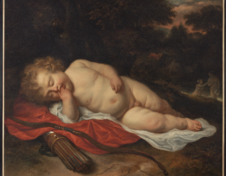 Govert Flinck, Slapende Cupido, 1655. Particuliere collectie